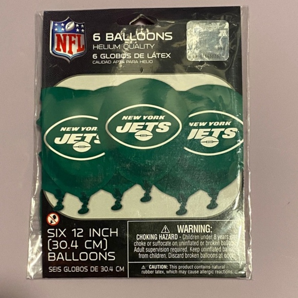 NFL New York Jets Green Helium Balloons